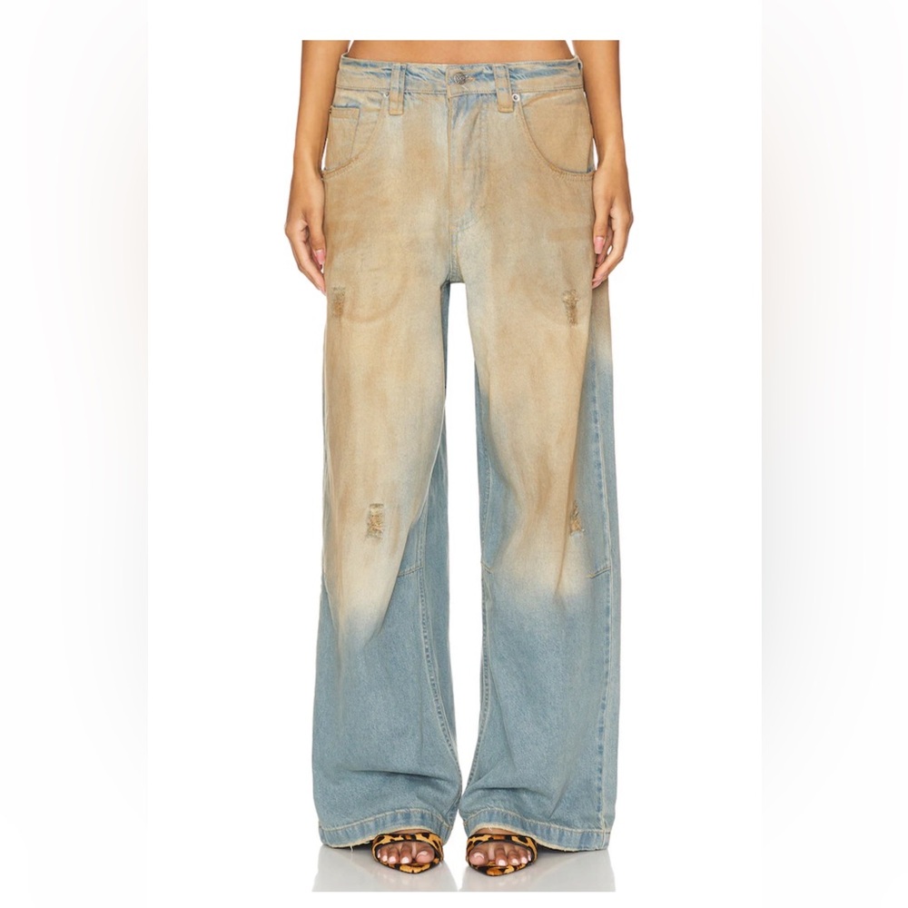 Colossus Wide Leg Jeans in Muck
Jaded London